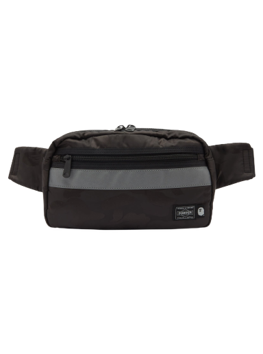 Чанта за кръста BAPE Porter Solid Camo Waist Bag Black Черно | 001SGJ301903C-BLK