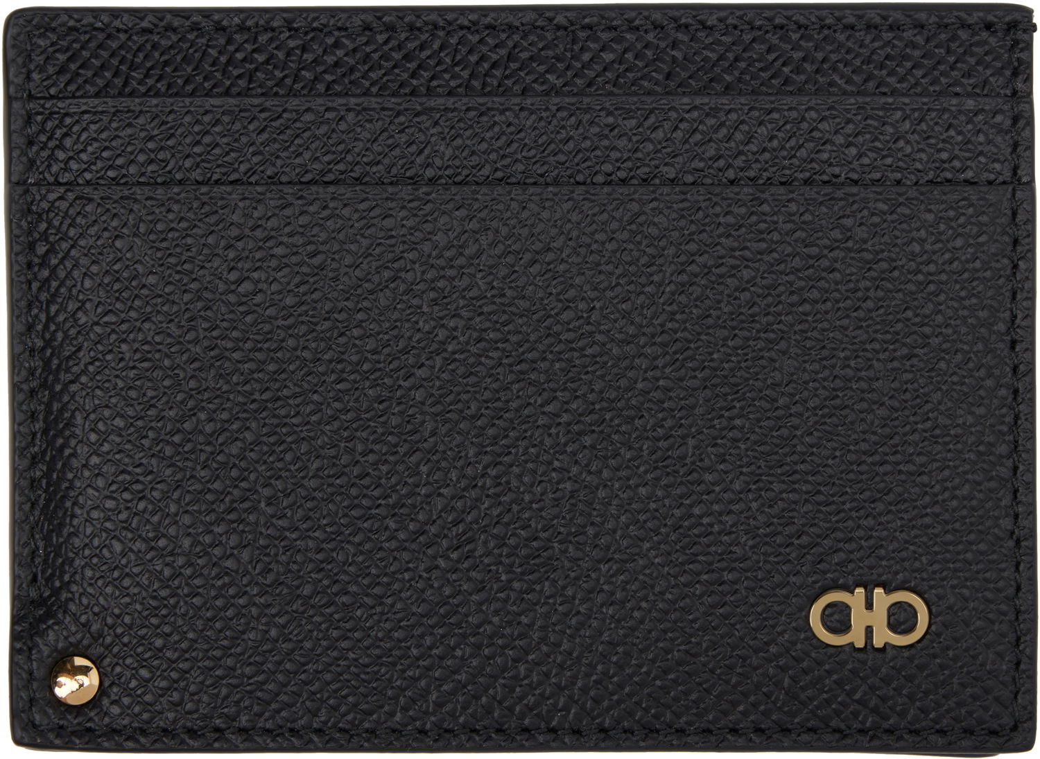 Портфейл FERRAGAMO Card Holder Leather Черно | 775660, 0