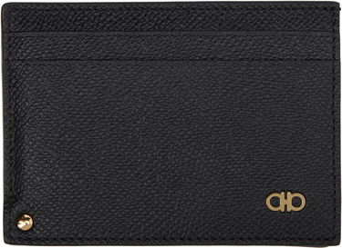 Портфейл FERRAGAMO Card Holder Leather Черно | 775660, 0