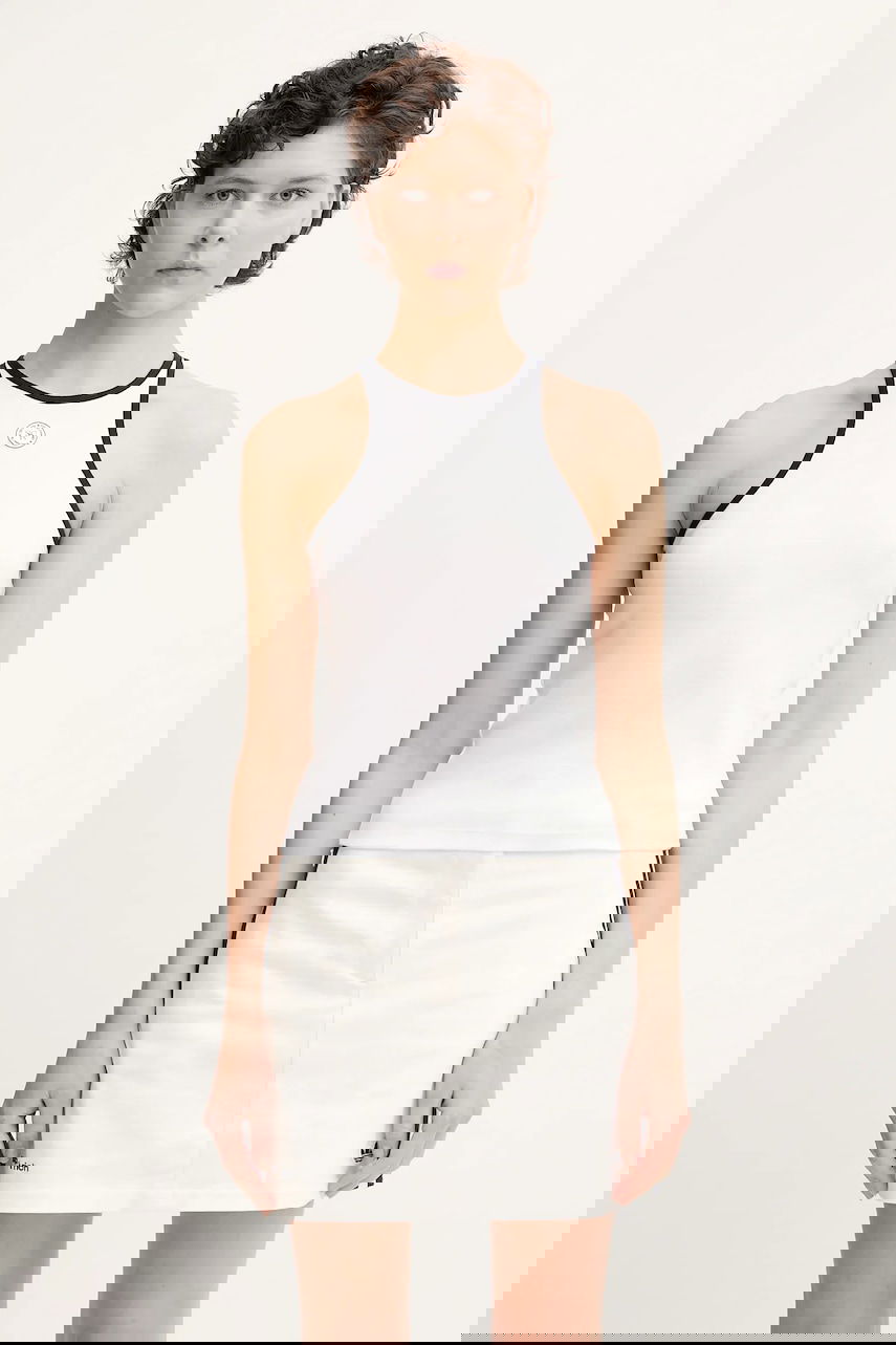 Потник Sporty & Rich Sporty & Rich Srhwc Ribbed Tank Top Бяло | TO080622305WH01, 0