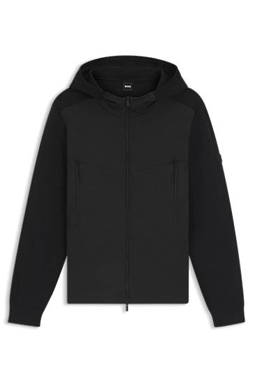 Regular-fit hooded jacket with weather protection