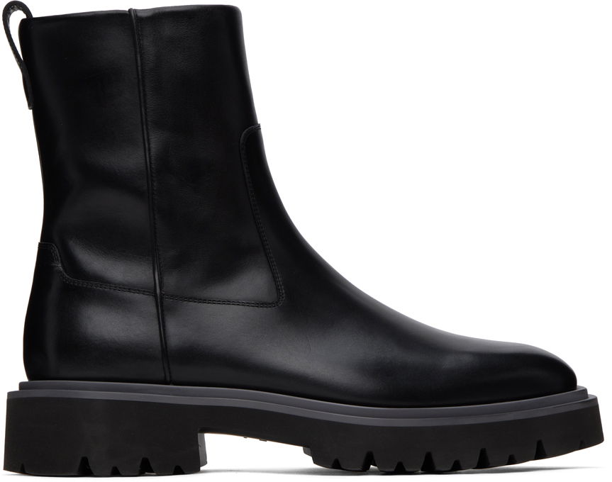 Яке FERRAGAMO Ferragamo Leather Chelsea Boots Черно | 762544 021497001, 0