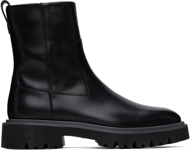 Ferragamo Leather Chelsea Boots
