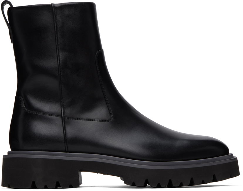Яке FERRAGAMO Ferragamo Leather Chelsea Boots Черно | 762544 021497001