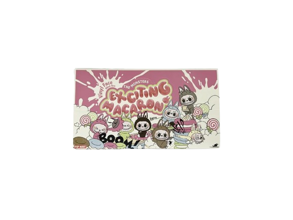 Колекционерско POP MART Labubu The Monsters Tasty Macarons Vinyl Figure Blind Box Розово | LABUBUMONCASE, 1