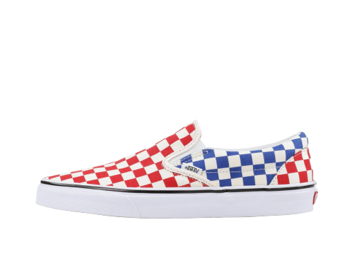 Кецове и обувки Vans Classic Slip-On Checkerboard Red Blue Многоцветен | VN0A38F7QCS