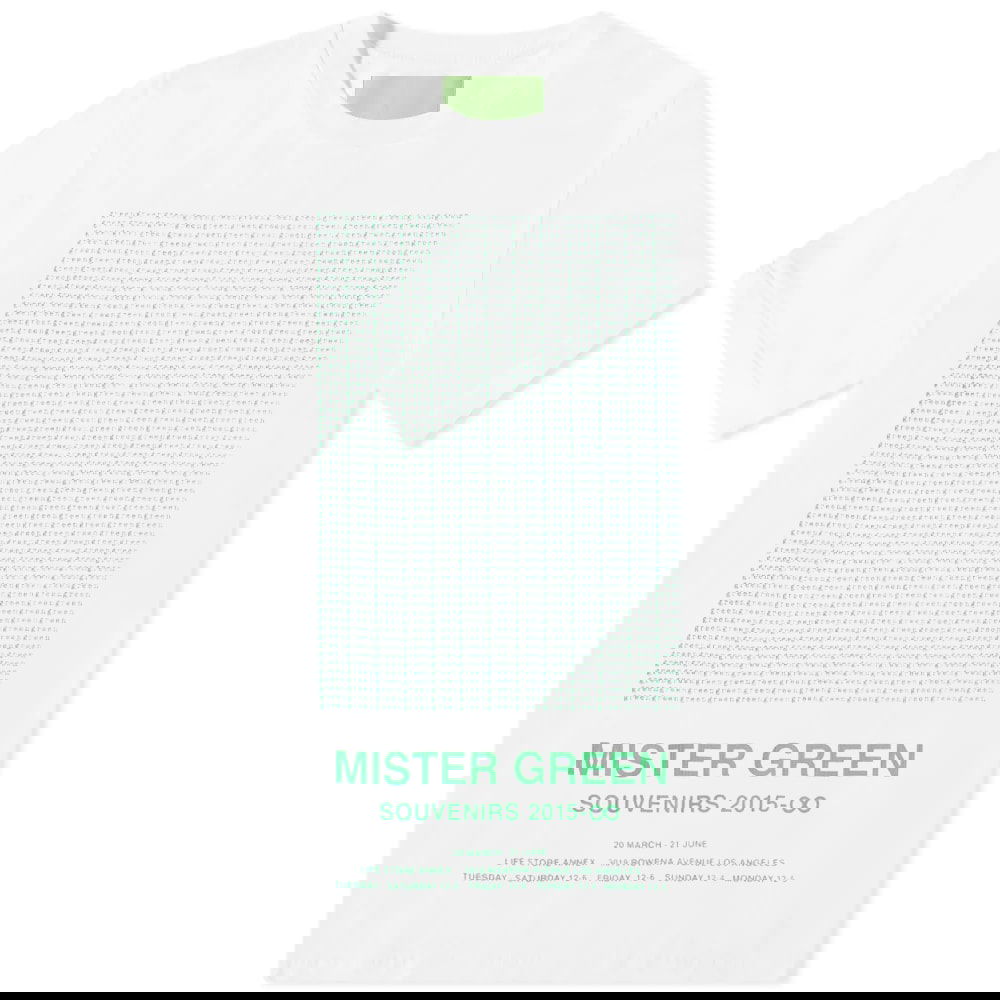 Тениска Mister Green Poetry Tee Бяло | MG-POETTEE-WHT, 0