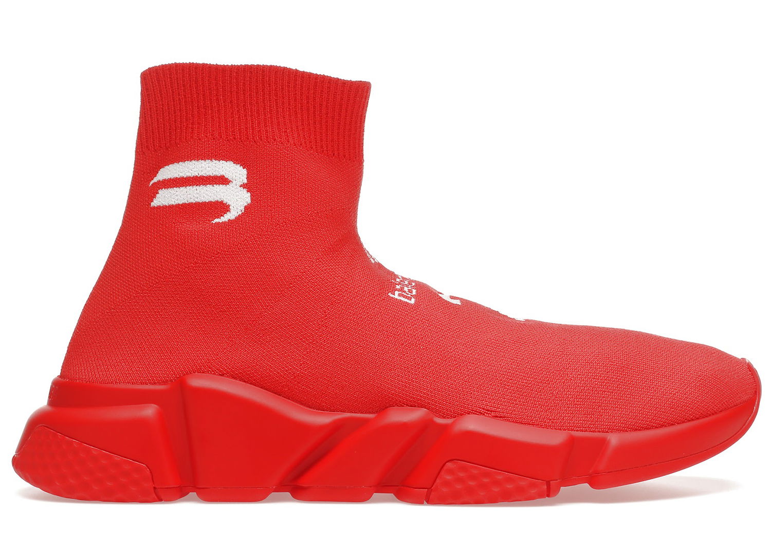 Кецове и обувки Balenciaga Speed Soccer Runner Intense Red White Червено | 645734 W2DBU 6990, 0