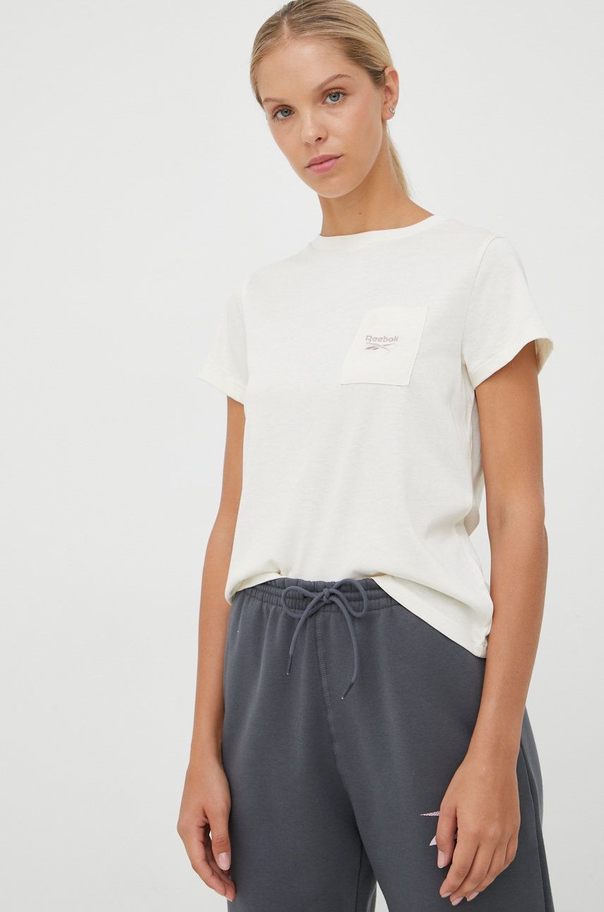Тениска Reebok Reebok T-Shirt Бяло | HK6797, 0