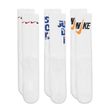 Чорапи Nike Everyday Plus Cushioned Crew Socks 3 Pairs Бяло | DH3822-902, 1