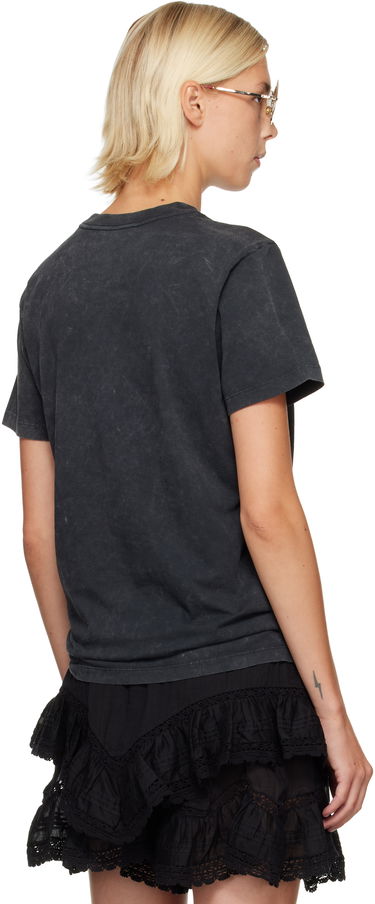 Тениска Isabel Marant Étoile Etoile Zoeline Short Sleeve Washed Graphic Print T-Shirt Черно | TS0147FA-C3N07E, 2