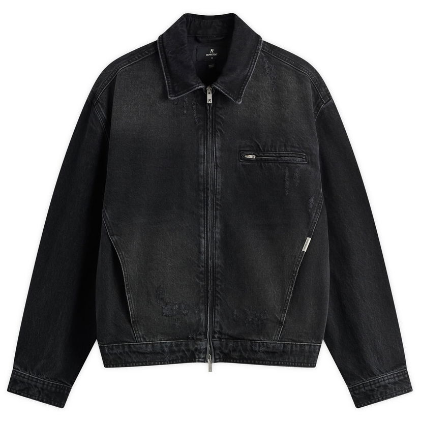 Яке Represent Clo Collared Denim Jacket Черно | MLM100336-03