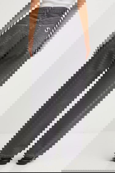 Дънки Carhartt WIP Brandon High Waist Wide Leg Jeans Сиво | I034837.874J, 2