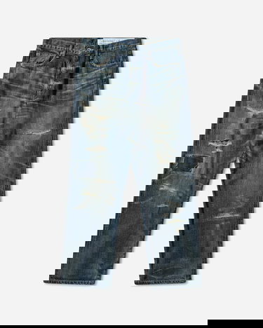 Дънки Neighborhood Savage Distressed Ripped Patched Denim Jeans Синьо | 252XBNH-PTM08 INDIGO, 0