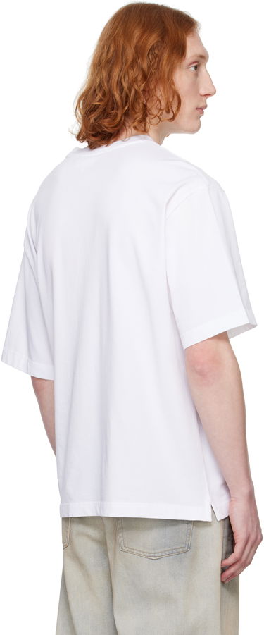 Тениска MAISON KITSUNÉ Maison Kitsuné Fox Head Patch Oversize T-Shirt Бяло | OM00128KJ0119, 2