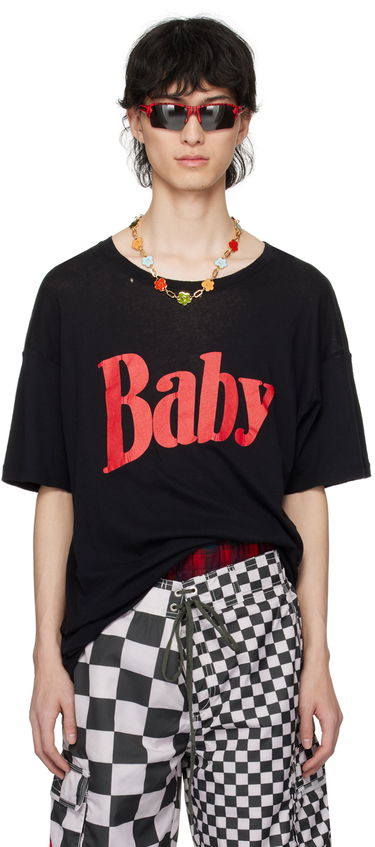 Тениска ERL ERL 'Baby' Print T-Shirt Черно | ERL08T016, 0