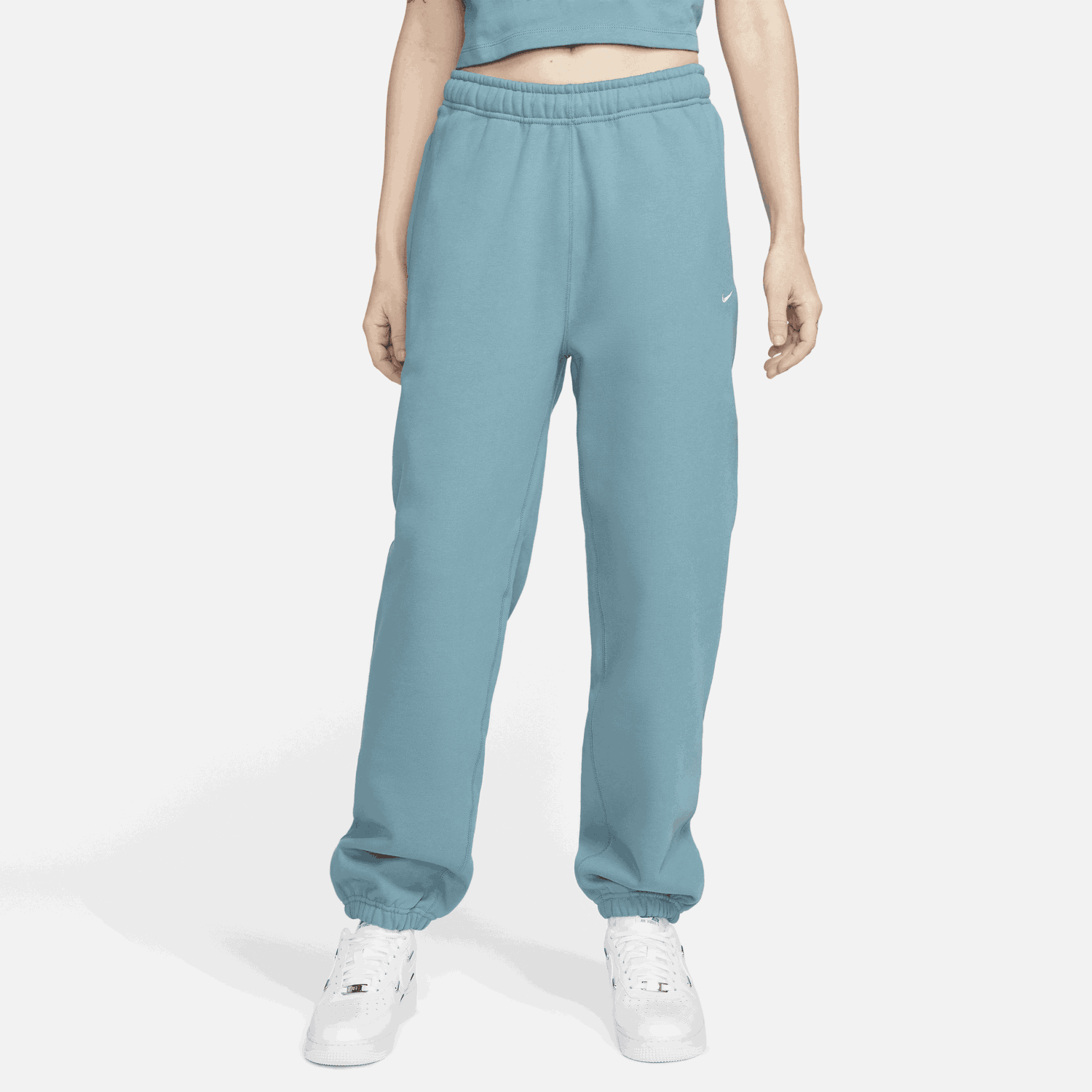 Спортни панталони Nike Solo Swoosh Тюркоазено | CW5565-440, 0