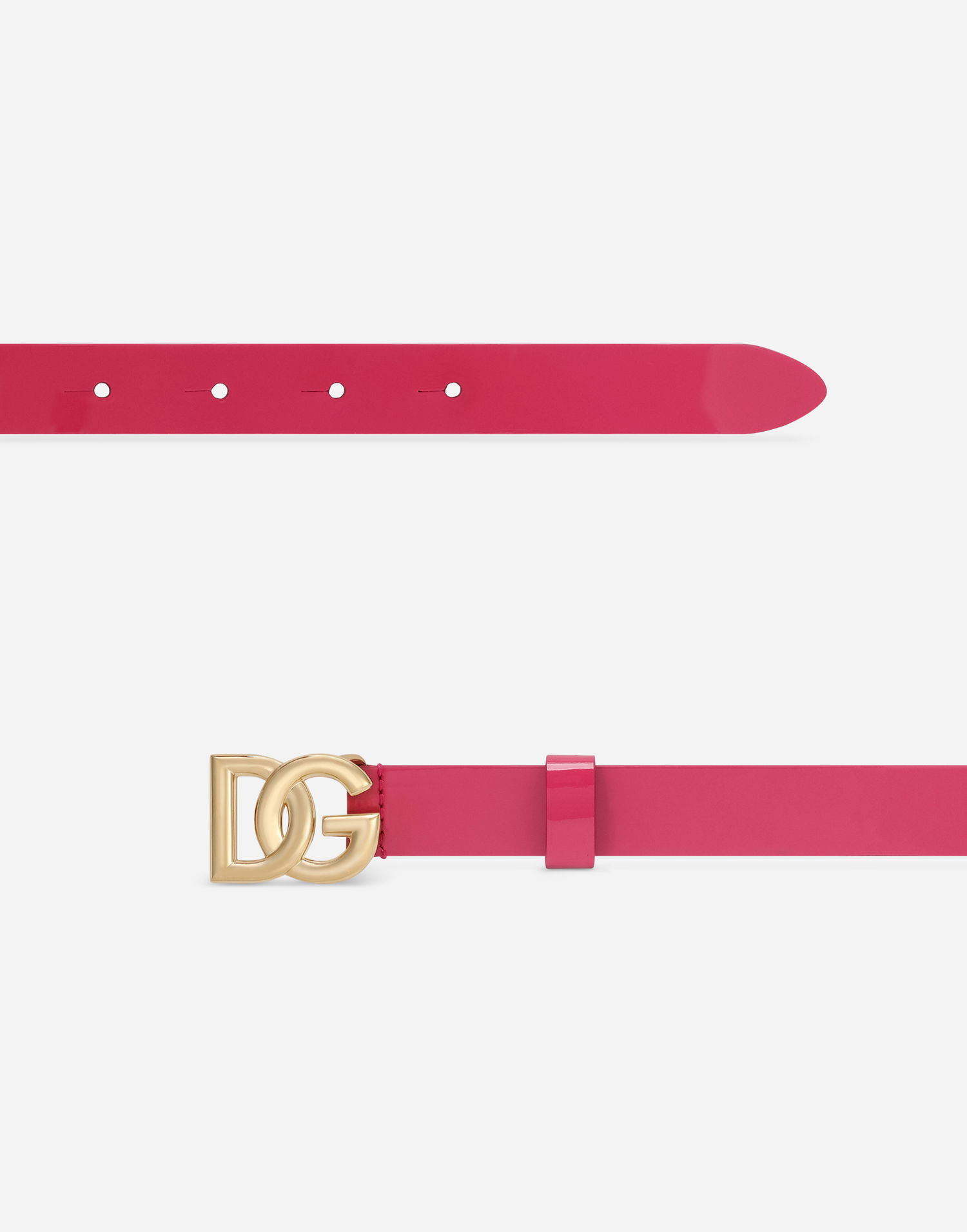 Колани Dolce & Gabbana Dolce & Gabbana Patent Leather Belt With DG Logo Buckle Розово | EE0062A147180411, 1