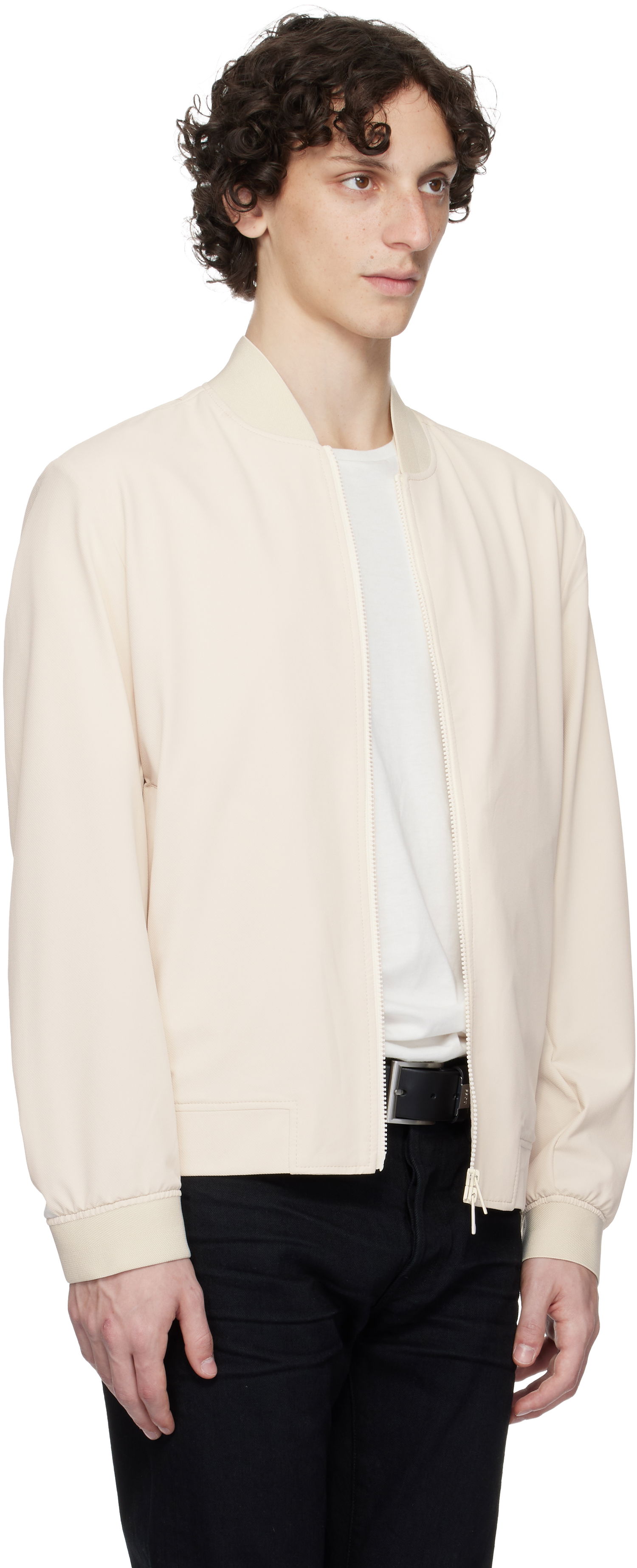 Яке бомбър BOSS Performance-Stretch Water-Repellent Jacket Бяло | 50545795, 1