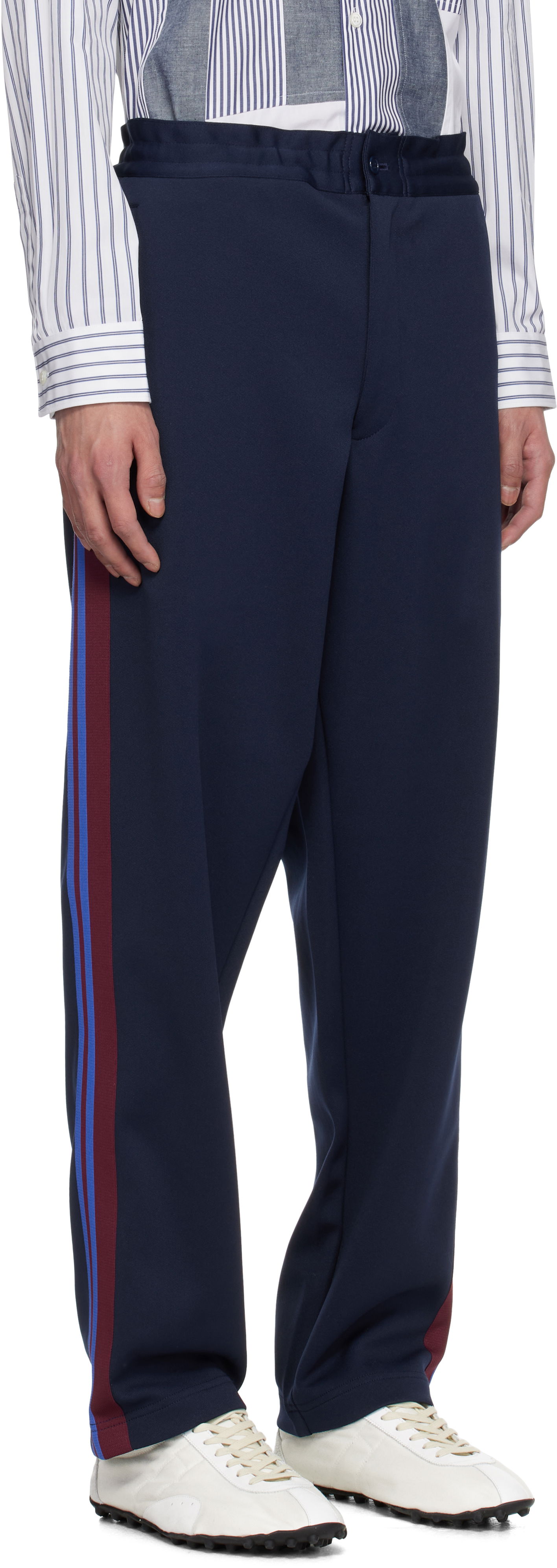 Спортни панталони Comme des Garçons Homme Deux Striped Track Pants Тъмно синьо | DO-T023-051, 1