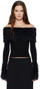 Jean Paul Gaultier Ribbed Off-The-Shoulder Sweater
