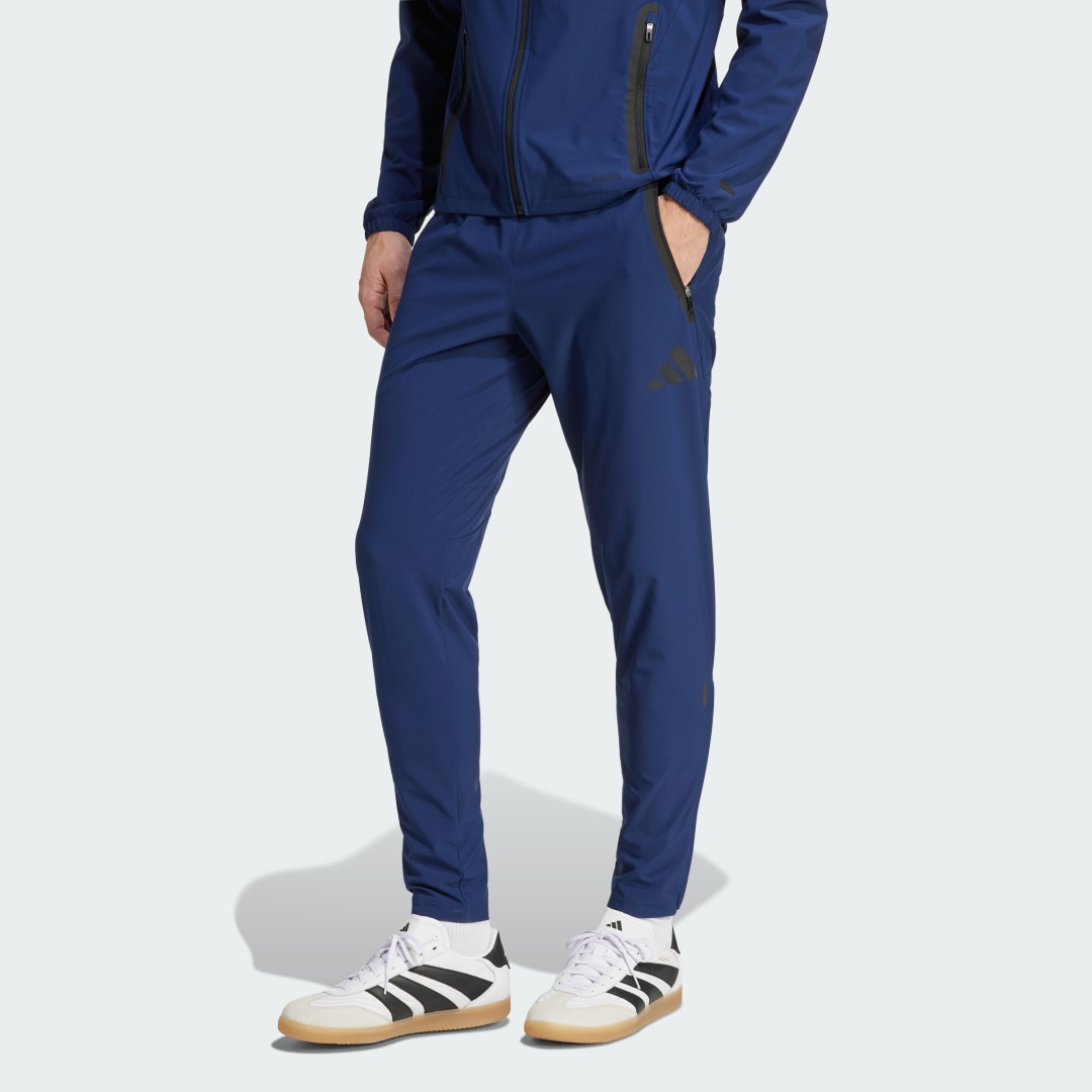 Спортни панталони adidas Performance Manchester United Tiro 25 Competition Vis Tech Travel Pants Синьо | JV6976, 0