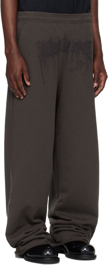 Спортни панталони VETEMENTS Vetements Cradle of Filth Dripping Logo Baggy Sweatpants Сиво | UCF76SP450C, 1