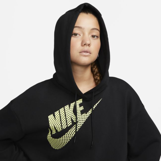 Суитчър Nike Sportswear Cropped Fleece Dance Hoodie Черно | DZ4604-010, 1