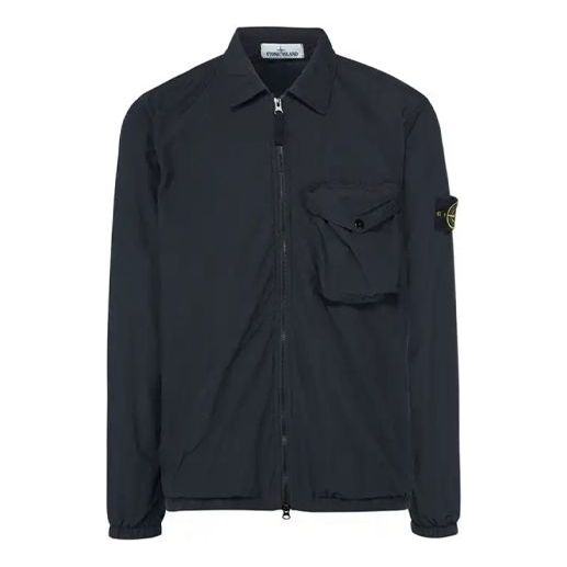 Ветровка Stone Island Overshirt Тъмно синьо | 751511803-V0029, 0