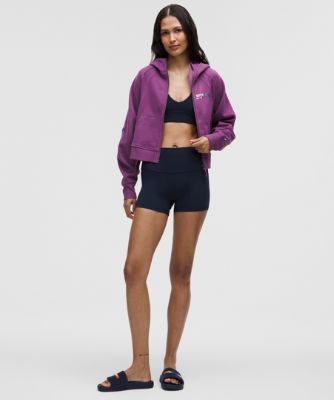 Суитчър lululemon Oversized Cropped Full Zip Hoodie Лилаво | prod20000051, 8