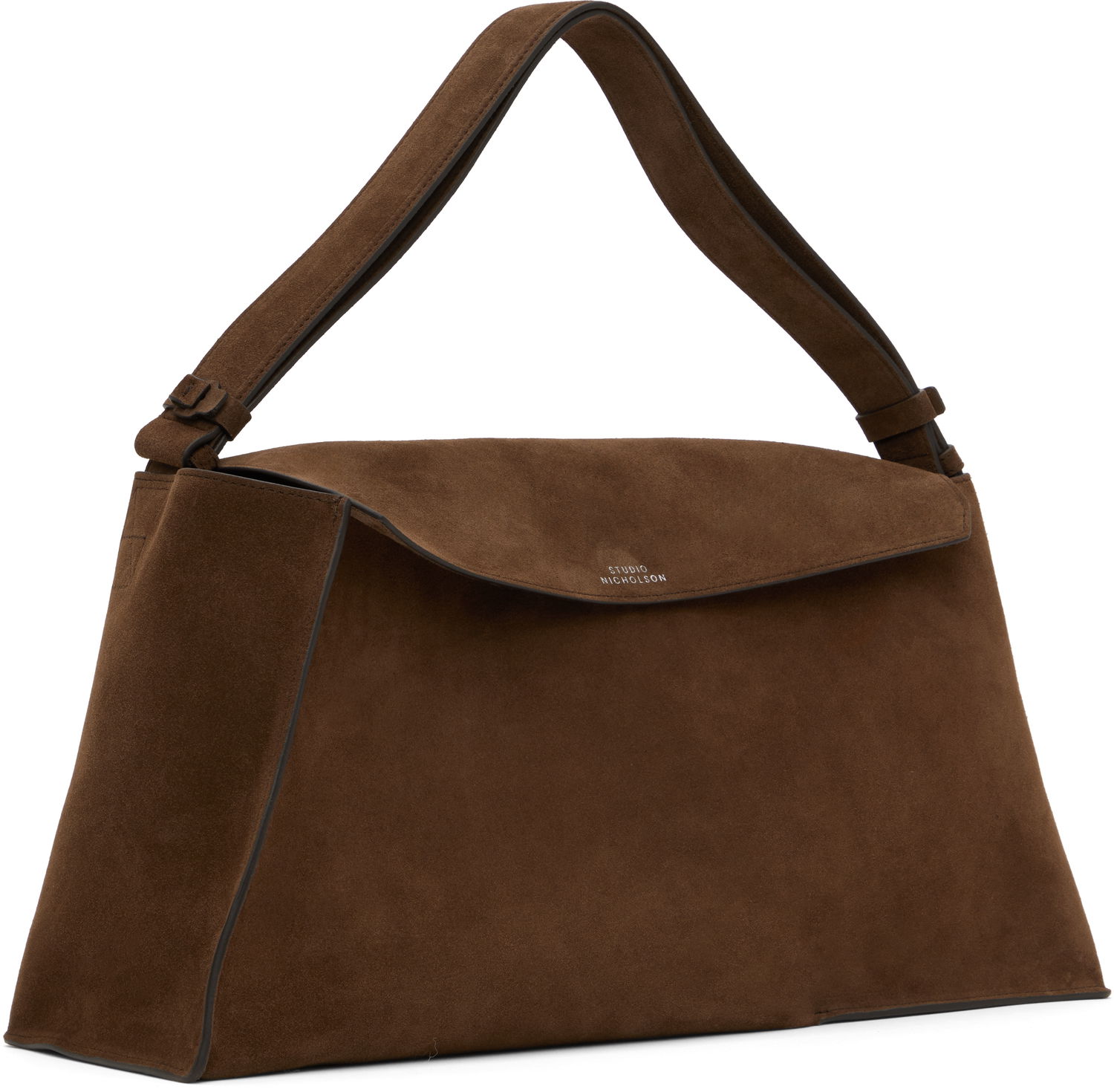 Дамска чанта Studio Nicholson Studio Nicholson Suede Shoulder Bag Кафяво | SHIBORU SN - 742, 1