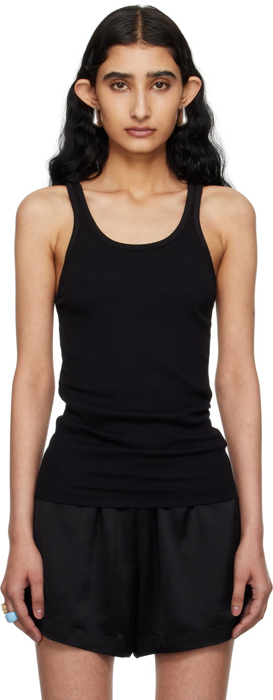 Потник AGOLDE Ribbed Tank Top Черно | A7278B-1095