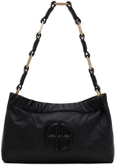 Чанта през рамо Anine Bing Small Kate Leather Shoulder Bag Черно | A-13-1214-000, 0