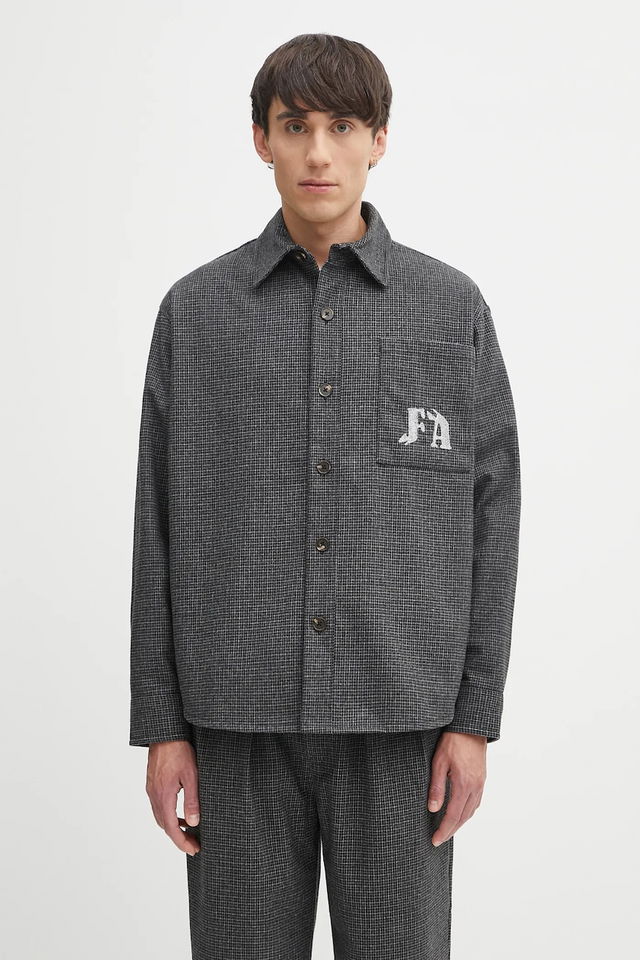 Fucking Awesome Relaxed Classic Collar Wool Shirt