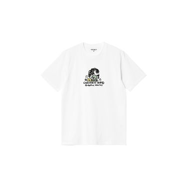 Тениска Carhartt WIP Graphic Works Printed T-Shirt Бяло | I034014_9, 6