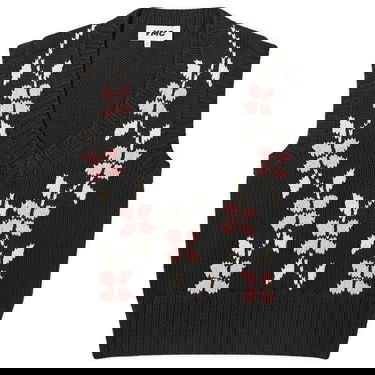 Пуловер YMC Heidi Knit Flower Vest Черно | Q8WMA-01, 0