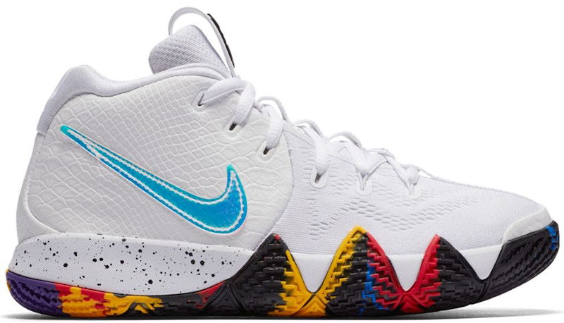 Кецове и обувки Nike Kyrie 4 NCAA Tournament Бяло | AA2897-104