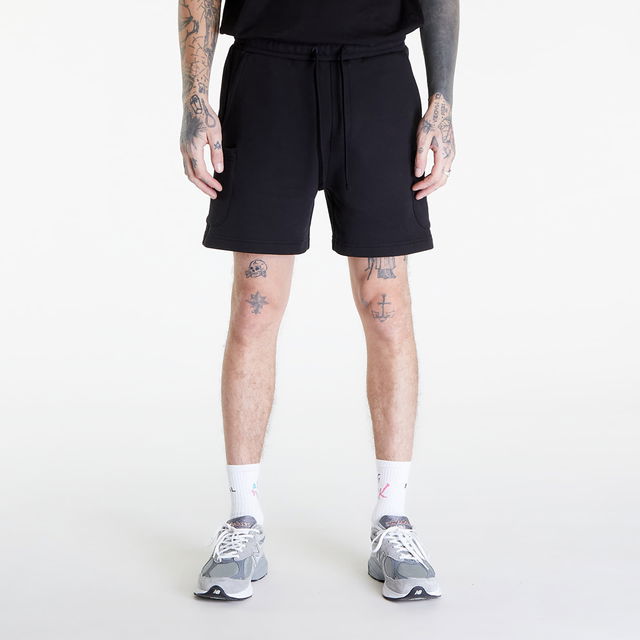 Badge Cargo Shorts Black