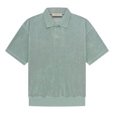 Поло тениска Fear of God Essentials Terry Polo Зелено | 125BT224051F, 0