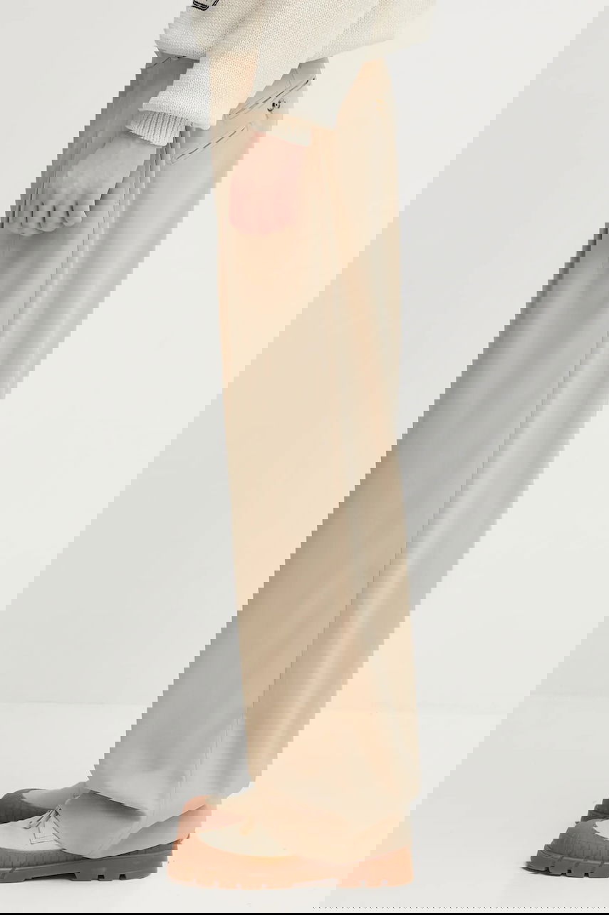 Панталони KENZO Kenzo Pleated Wool Chino Pants Бежово | FF65PA3689RZ, 1