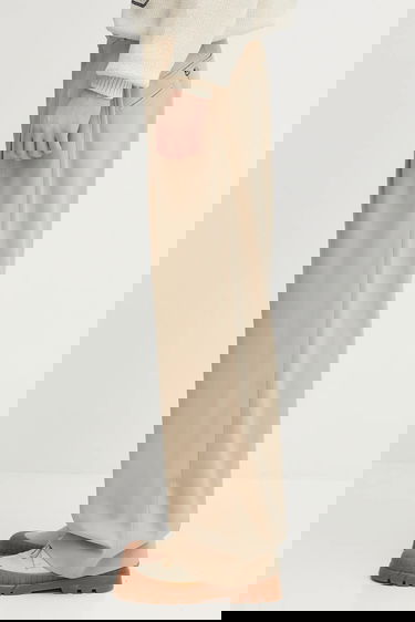 Панталони KENZO Kenzo Pleated Wool Chino Pants Бежово | FF65PA3689RZ, 1