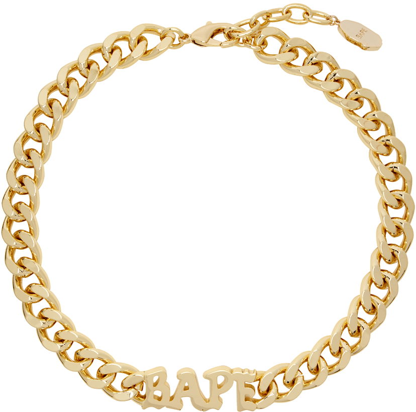 Колие BAPE BAPE Gold 'Bape' Necklace Металик | 001GDK302006L