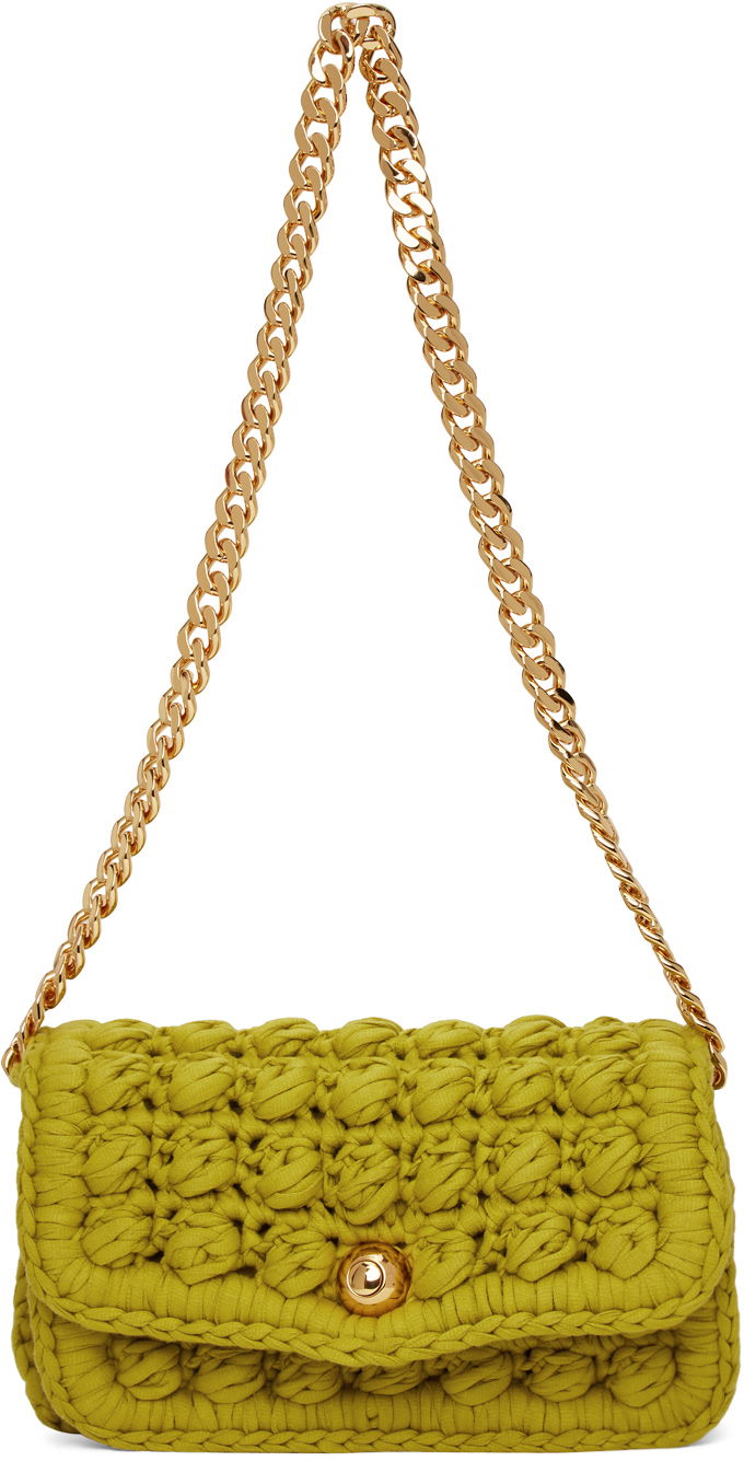 Чанта през рамо Bottega Veneta Crochet Shoulder Bag Жълто | 640720 V06Z0, 0