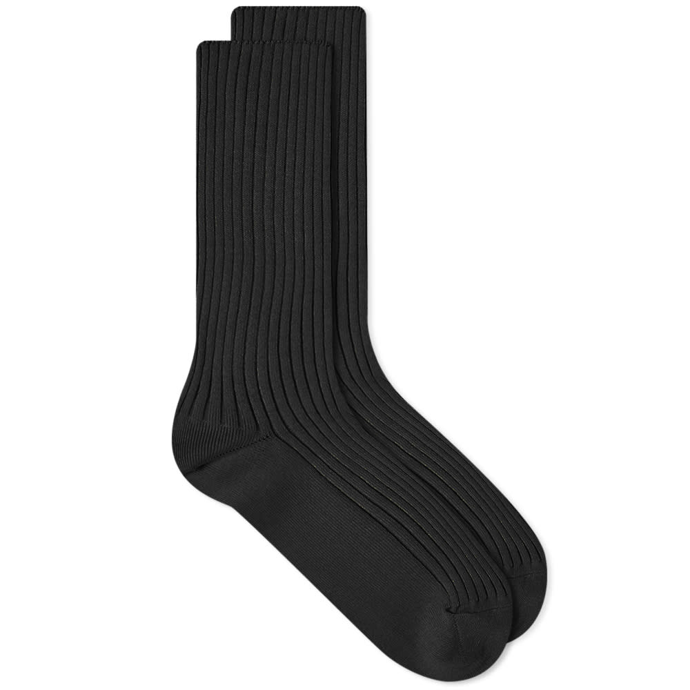 Чорапи AURALEE Giza Cotton Sock Черно | A00S02SX-M-BLK, 0