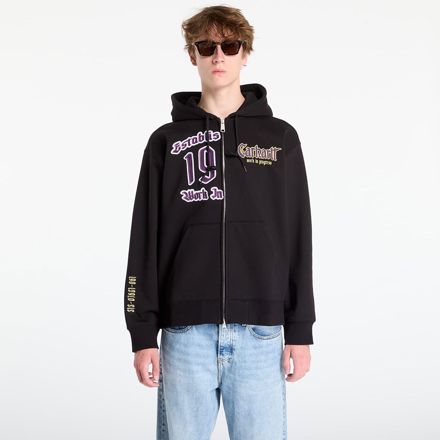 Суитчър Carhartt WIP Sweatshirt Hooded Dual Sweat Jacket UNISEX Черно | I035611.89XX, 0