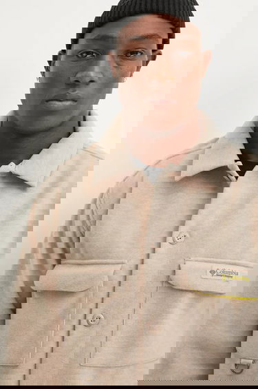 Риза Columbia Wallowa Fleece Shacket with Classic Collar and Chest Pockets, Regular Fit Бежово | 2090791, 3