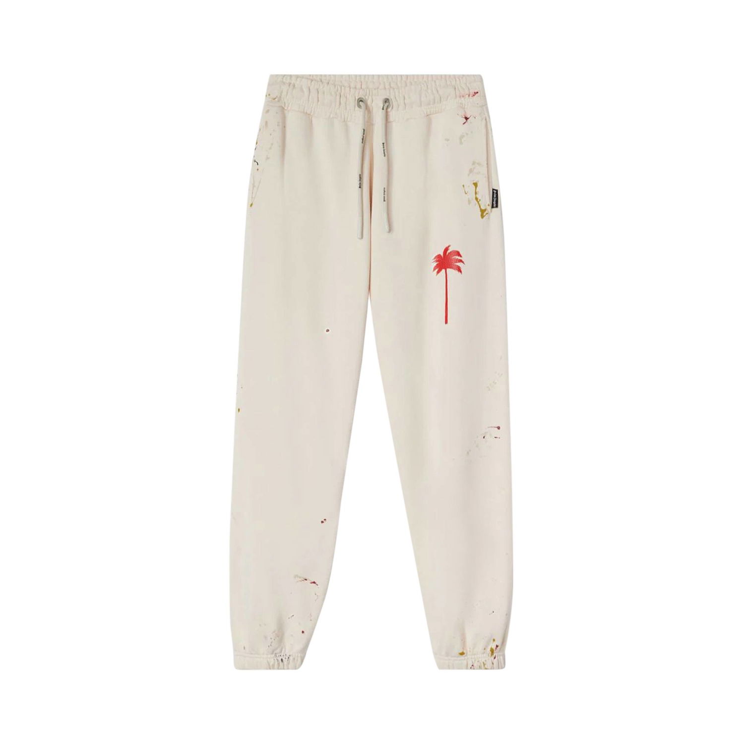 Спортни панталони Palm Angels PXP Painted Sweatpants Бяло | PMCH011S22FLE0010325, 1