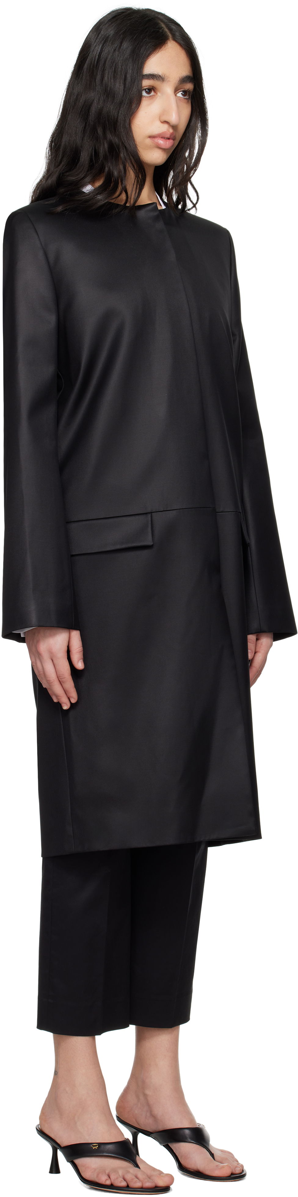 Палта TOTEME TOTEME Chintz Coat Черно | 252-WRO0208-FB0390, 1