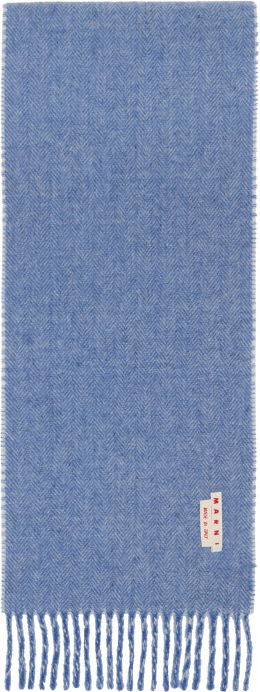 Шал Marni Wool Glen Plaid Scarf Синьо | SCMC0141Y0 UAW056, 1