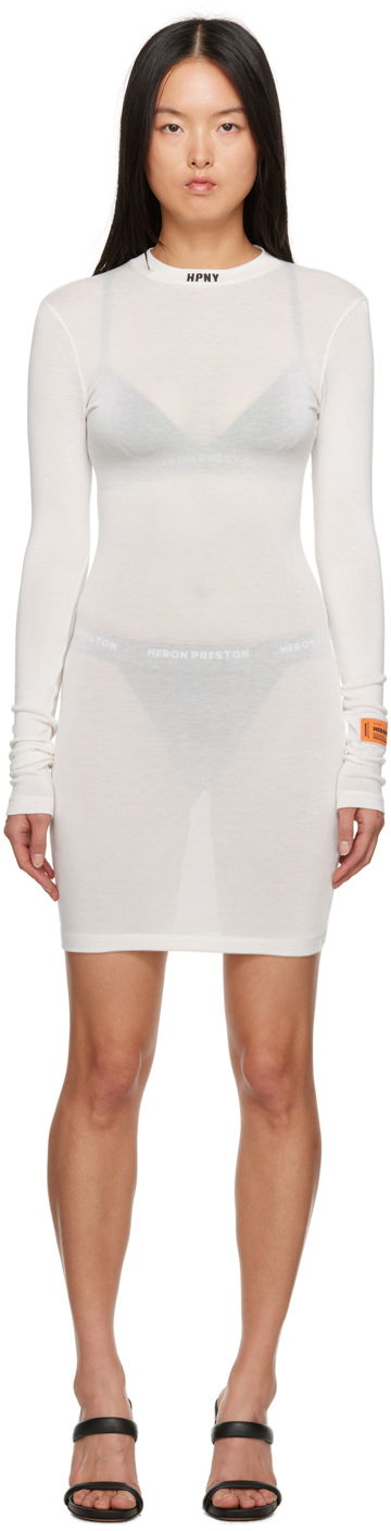 Pокля HERON PRESTON 'HPNY' Minidress Бяло | HWDB068F23JER0020410, 0